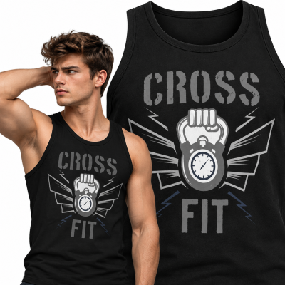 TANK TOP NA SIŁOWNIĘ CROSS FIT 2